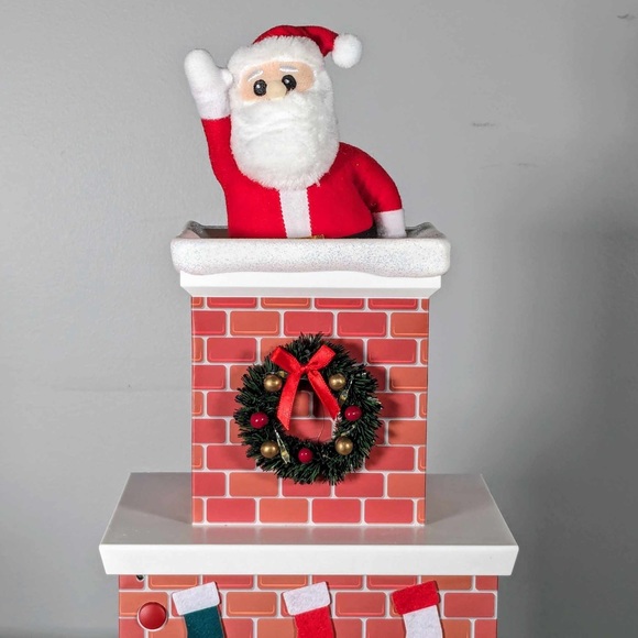 Mr . Christmas 16" Animated Santa in Chimney - Picture 2 of 5